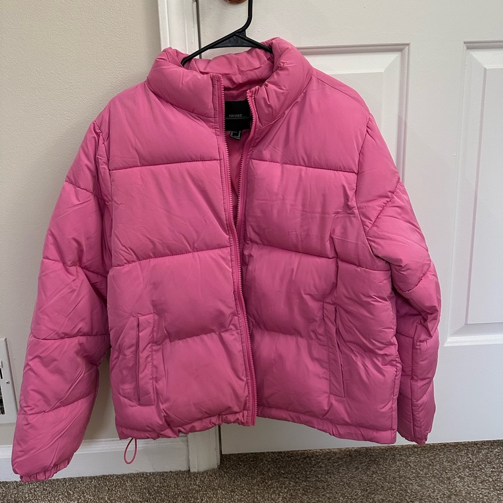 NEW BARBIE PINK PUFFER JACKET